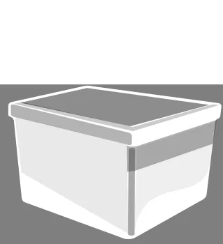 Box White Bin Stickdatei
