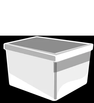 Box White Bin Stickdatei