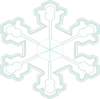 Snowflake Blue Crystal Stickdatei – Weihnachten