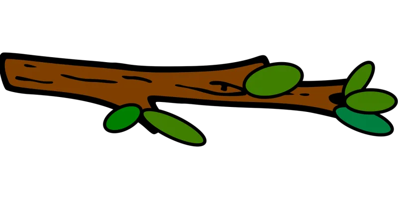 Branch Leaves Green Stickdatei – Natur
