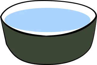 Bowl Water Drink Stickdatei