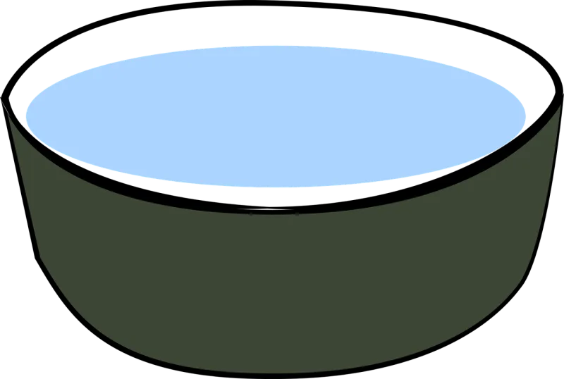 Bowl Water Drink Stickdatei – Tiere