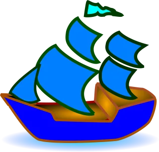 Sailboat Two-master Ship Stickdatei