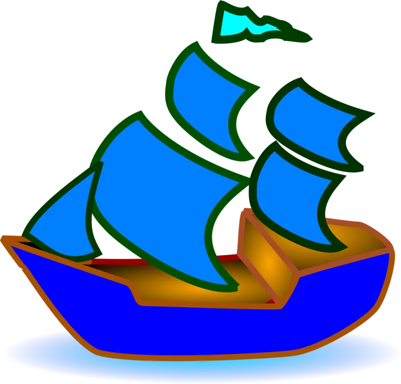 Sailboat Two-master Ship Stickdatei – Fahrzeuge
