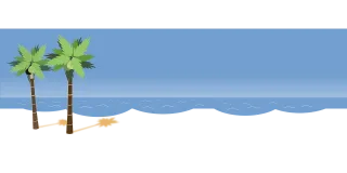 Beach Palms Ocean Stickdatei