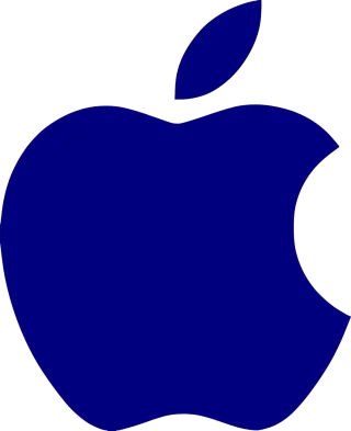 Apple Bite Blue Stickdatei – Essen & Trinken