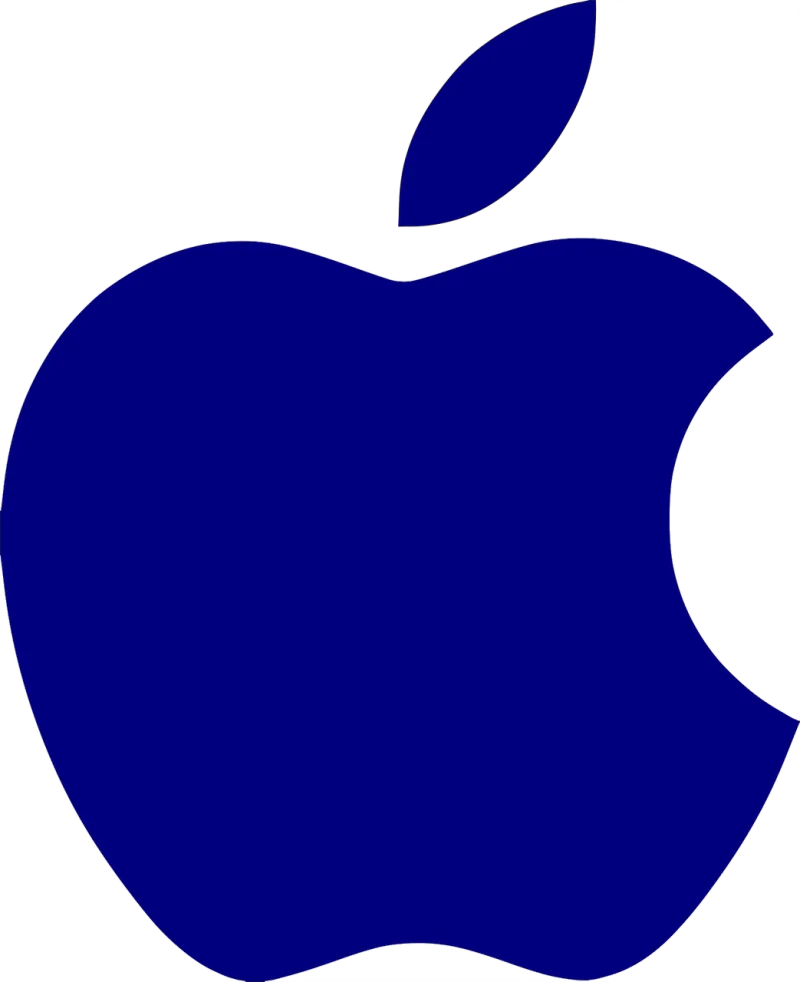 Apple Bite Blue Stickdatei – Essen & Trinken
