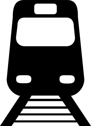 Train Transport Pictogram Stickdatei