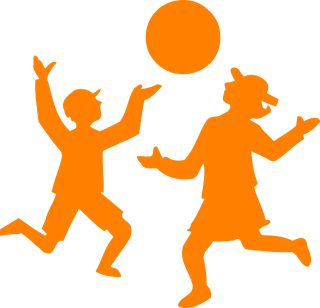 Children Playing Ball Stickdatei