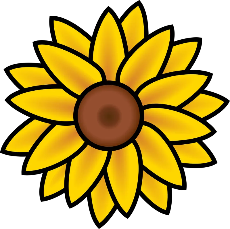 Sunflower Summer Nature Stickdatei – Blumen