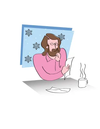 Man Beard Teacher Stickdatei – Weihnachten