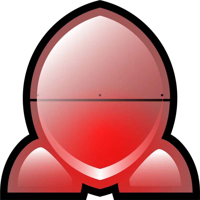 Rocket Ship Red Stickdatei – Kinder