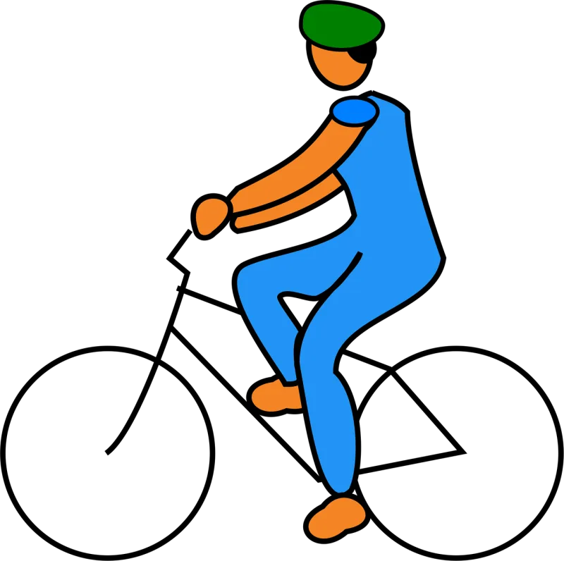 Bicycle Man Bike Stickdatei – Fahrzeuge
