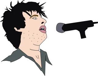 Singing Man Microphone Stickdatei