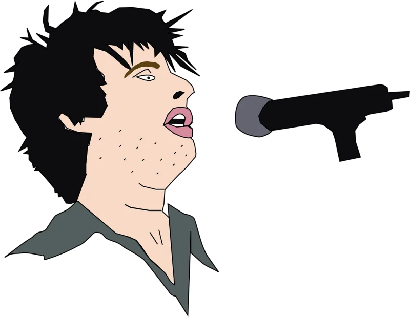 Singing Man Microphone Stickdatei – Musik