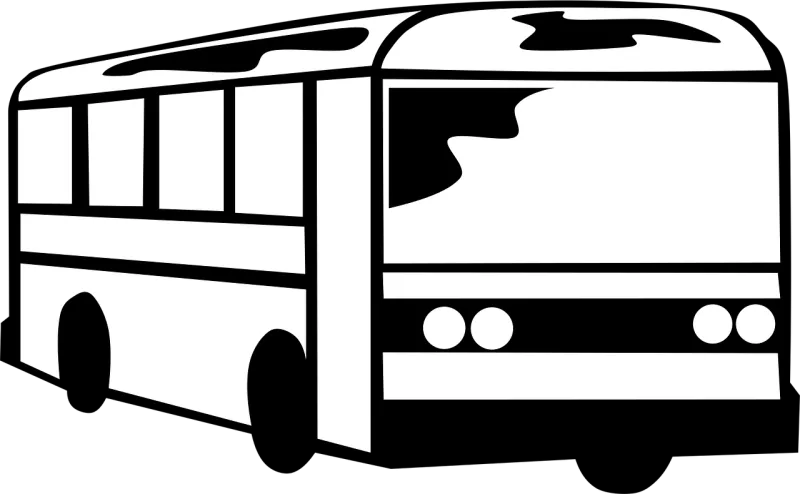 Bus Coach Black Stickdatei – Fahrzeuge