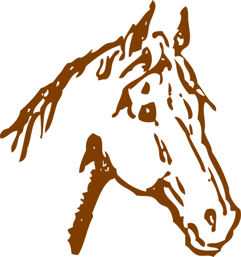 Horse Head Friendly Stickdatei – Tiere