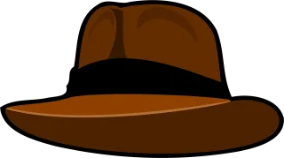 Hat Fedora Brown Stickdatei