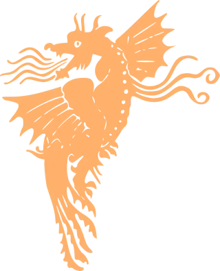 Dragon Heraldic animal Fire Stickdatei – Fahrzeuge