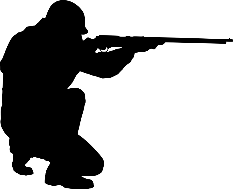 Silhouette Soldier Gun Stickdatei – Fahrzeuge