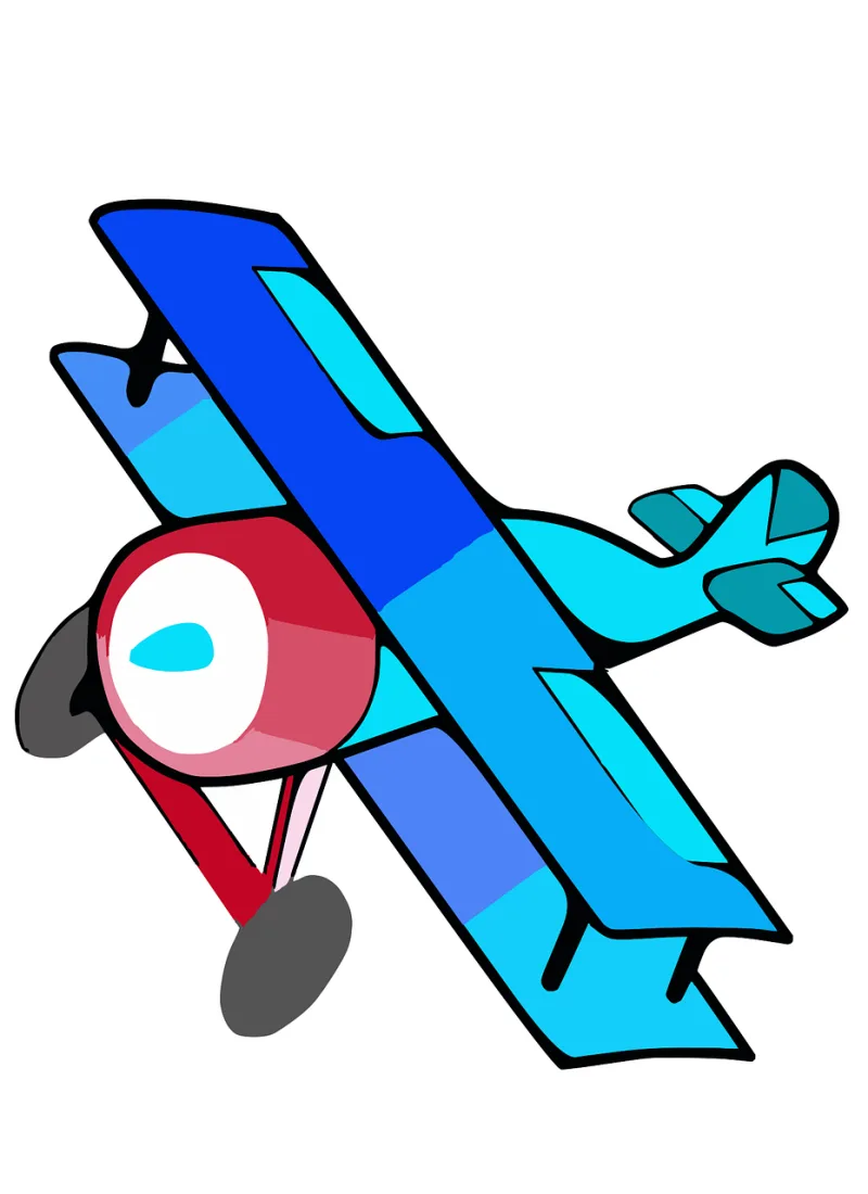 Biplane Plane Airplane Stickdatei – Fahrzeuge