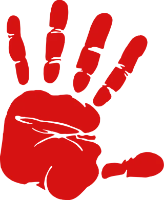 Hand Handprint Fingerprint Stickdatei