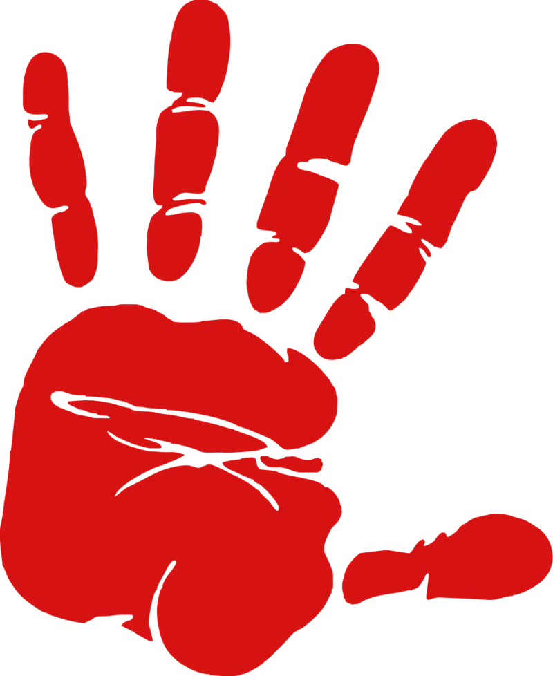 Hand Handprint Fingerprint Stickdatei – Natur