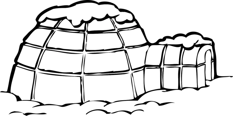Igloo Ice Snow Stickdatei – Weihnachten