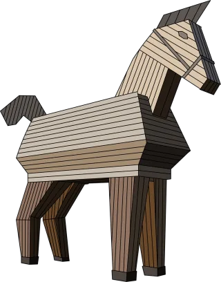 Horse Nature Wood Stickdatei