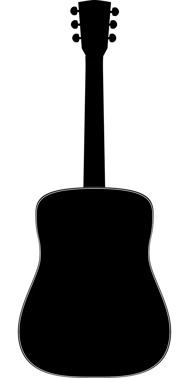 Guitar Pictogram Acoustic Stickdatei – Musik