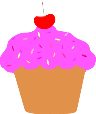 Cupcake Cherry Pink Stickdatei