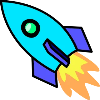 Rocket Propulsion Spaceship Stickdatei