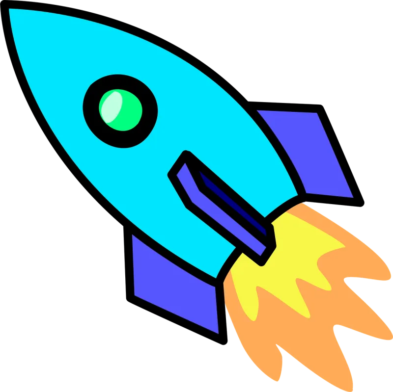 Rocket Propulsion Spaceship Stickdatei – Kinder