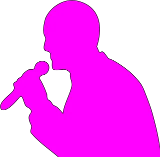 Man Addresssing Microphone Stickdatei