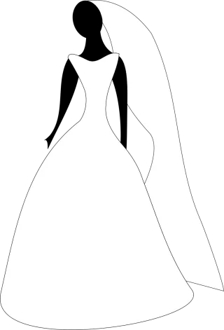 Bridal attire Wedding gown Bride Stickdatei