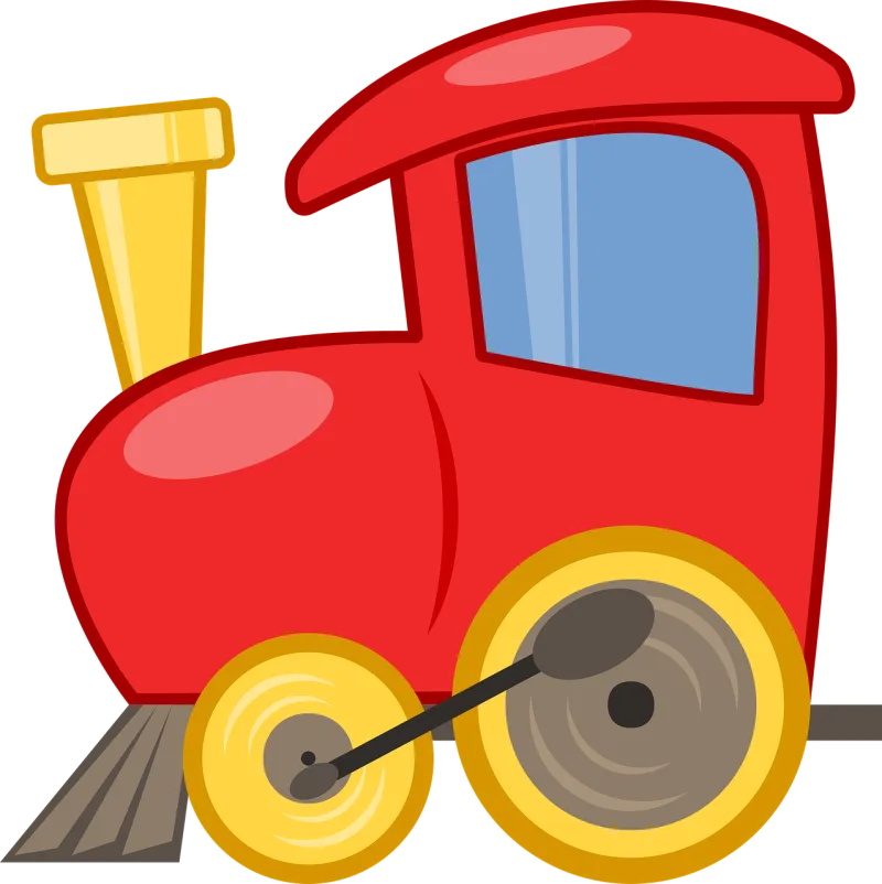 Toy Train Locomotive Stickdatei – Kinder
