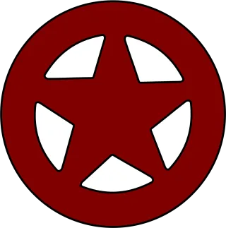 Star Sheriff Badge Stickdatei