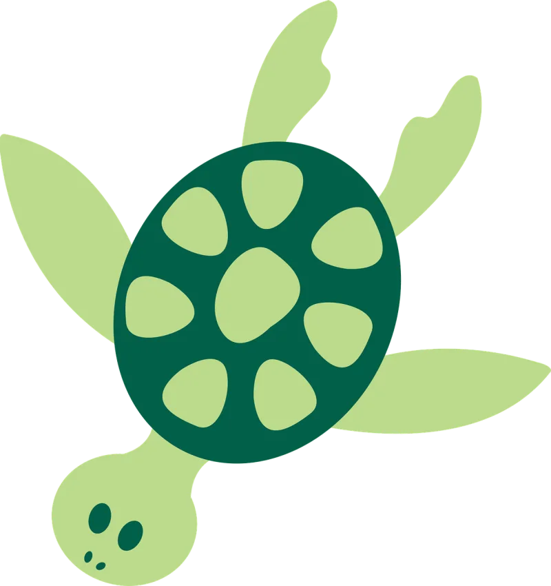 Turtle Sea Animal Stickdatei – Tiere