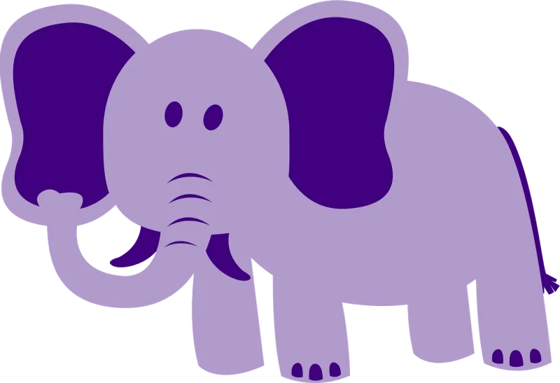 Elephant Large Animal Stickdatei – Tiere