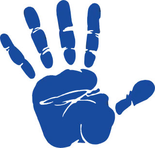 Hand Print Palm Stickdatei