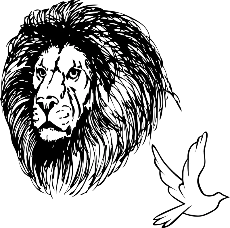 Lion Strong African Stickdatei – Tiere