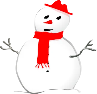 Snowman Winter Seasonal Stickdatei