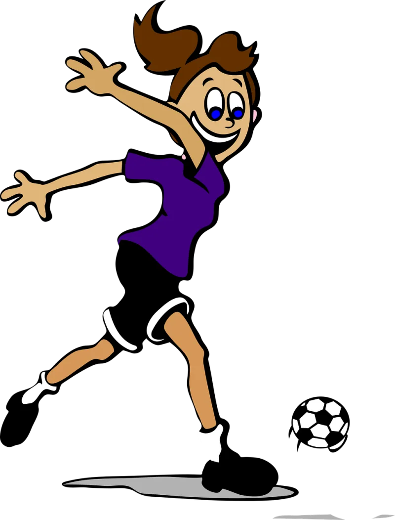 Soccer Girl Play Stickdatei – Sport