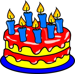 Cake Candles Child Stickdatei