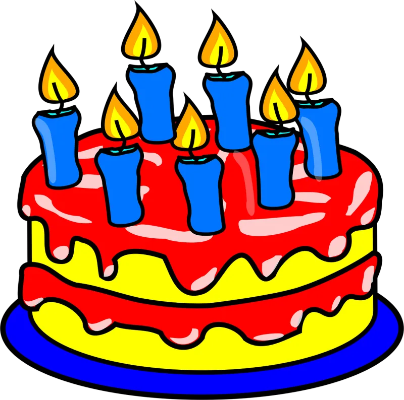 Cake Candles Child Stickdatei – Essen & Trinken