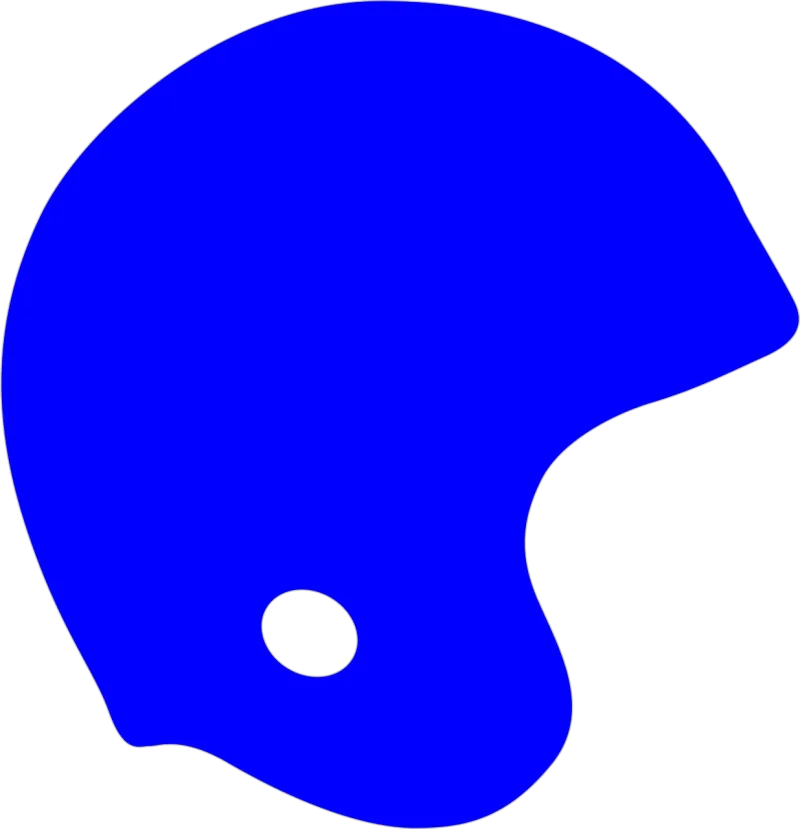 Helmet Football Blue Stickdatei – Sport