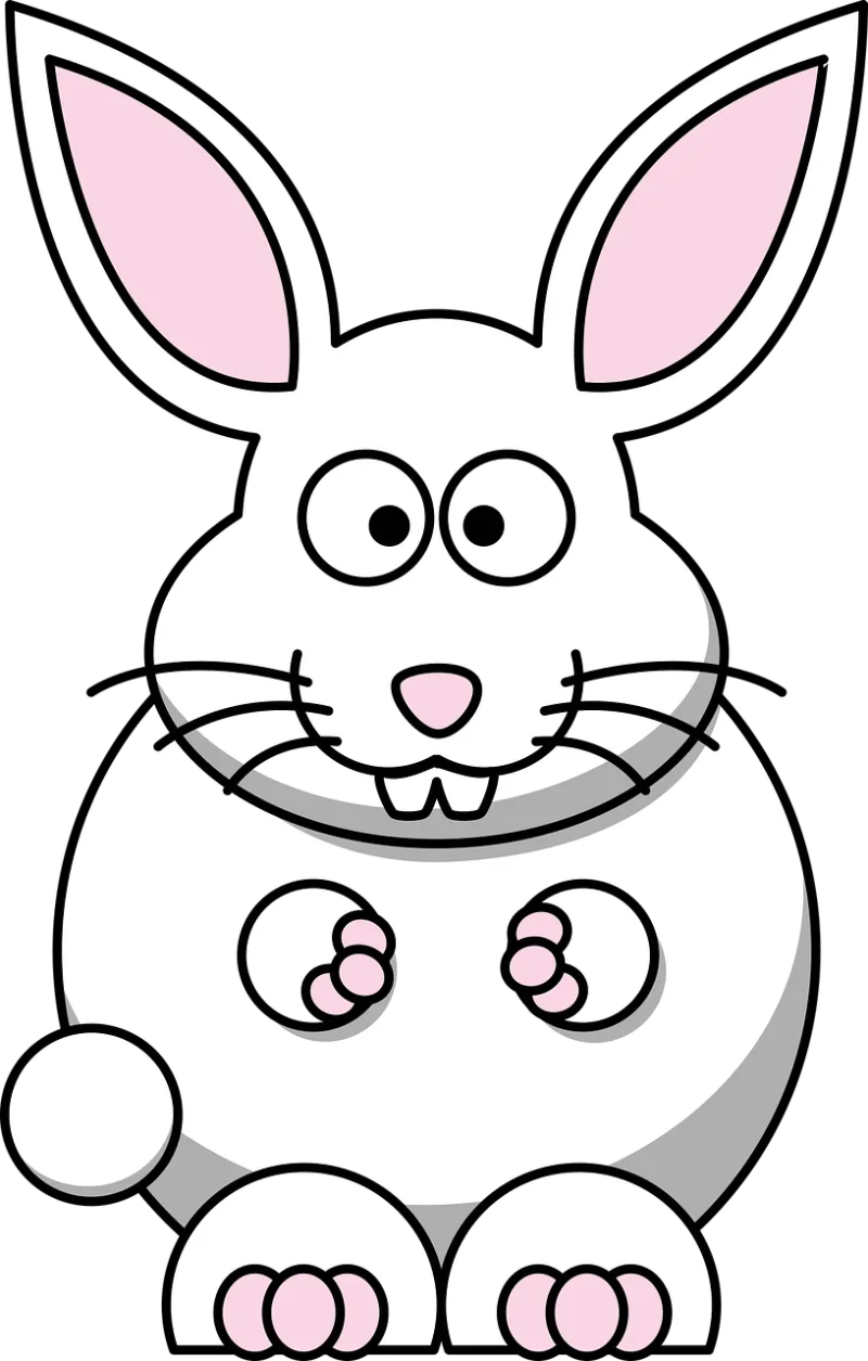 Bunny Rabbit White Stickdatei – Tiere