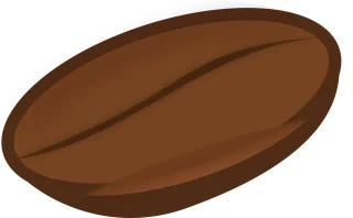 Coffee Bean Brown Stickdatei – Essen & Trinken