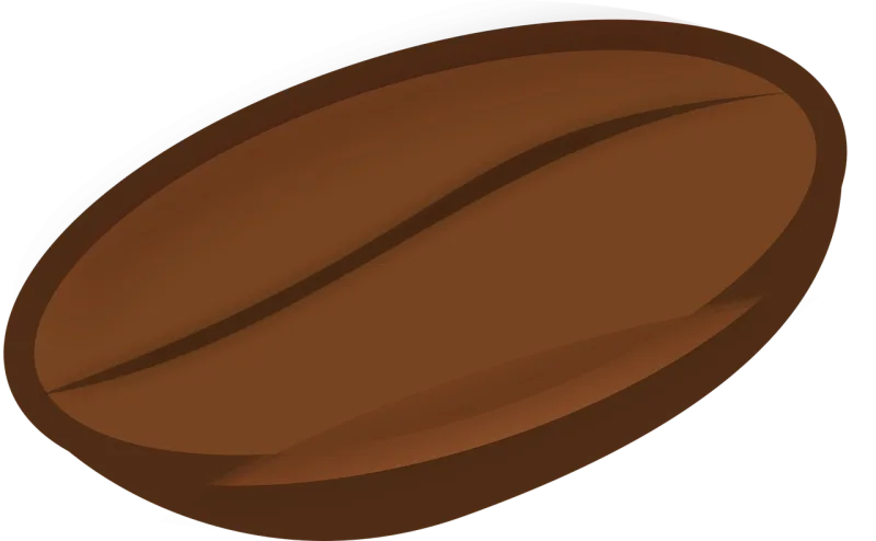 Coffee Bean Brown Stickdatei – Essen & Trinken
