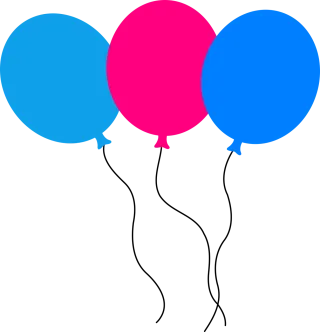 Balloons Decoration Blue Stickdatei